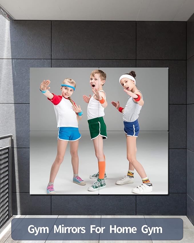 Wall Mirrors for Bedroom Door, Unbreakable Full Length Wall Mirrors Tiles