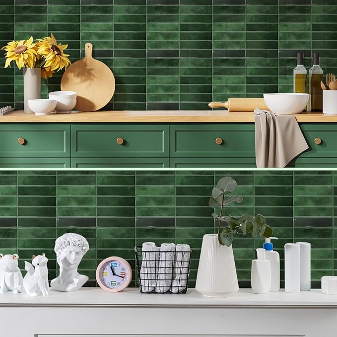 Peel and Stick Backsplash 3D Wall Tiles, Self-Adhesive, Oil Proof, Waterproof