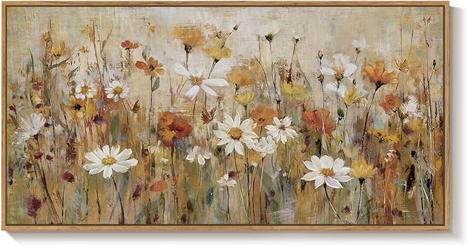Large Framed Vintage Botanical Wall Art