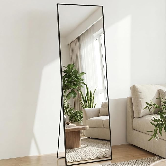 Sweetcrispy 56"x15" Full Length Mirror, Leaning or Standing Full Body Mirror