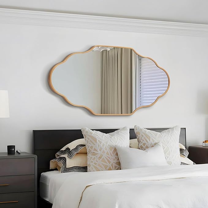 Scalloped Mirror for Bathroom