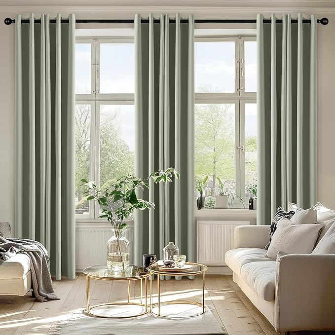 MIULEE Blackout Curtains for Bedroom Living Room 2 Panels, Thermal Insulated
