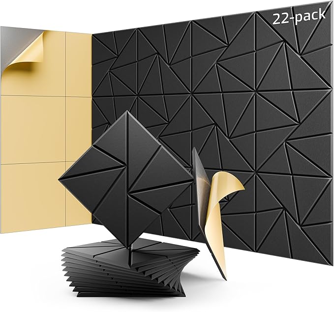 22 Pack Acoustic Panels, Sound Proof Foam Panels