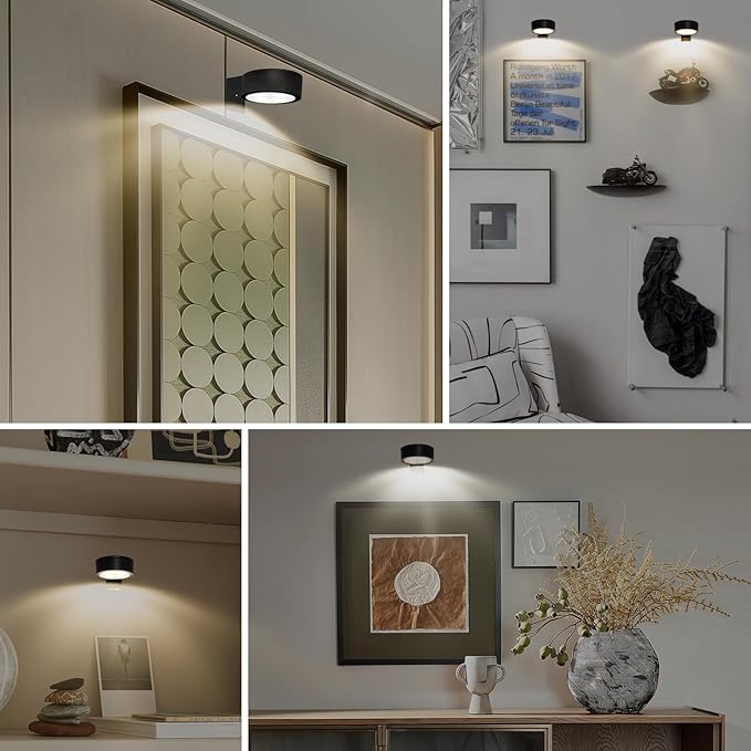 2-Pack Picture Light for Paintings Battery Operated Art Light