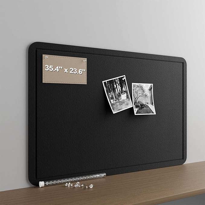 Large Felt Bulletin Board for Wall, Soft Felt Cork Board for Office, Home