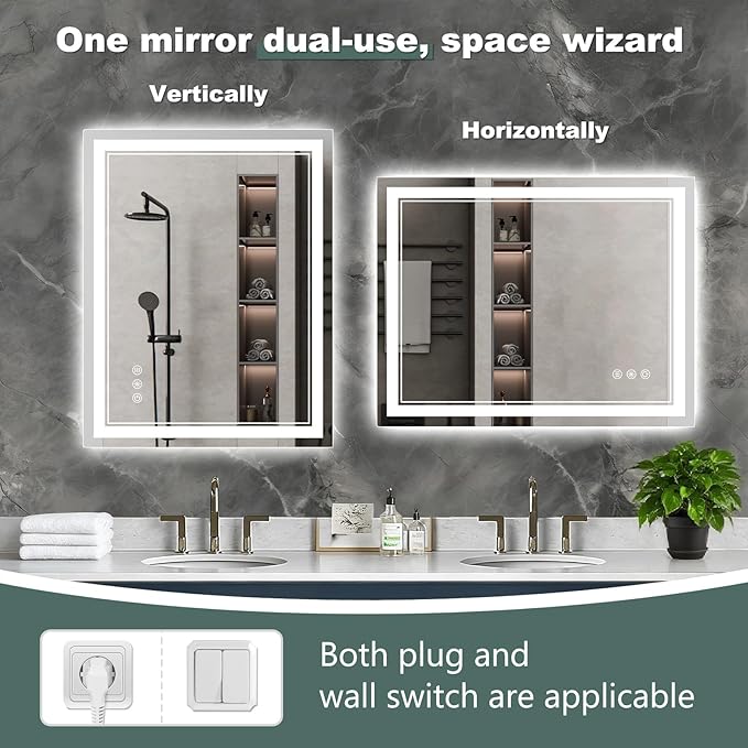 28x36Inch LED Bathroom Mirror