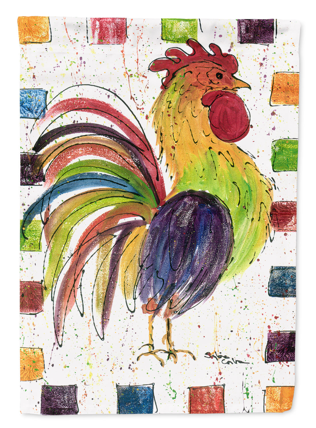Rooster Garden Flag â Decorative Outdoor Yard Flag 8071GF