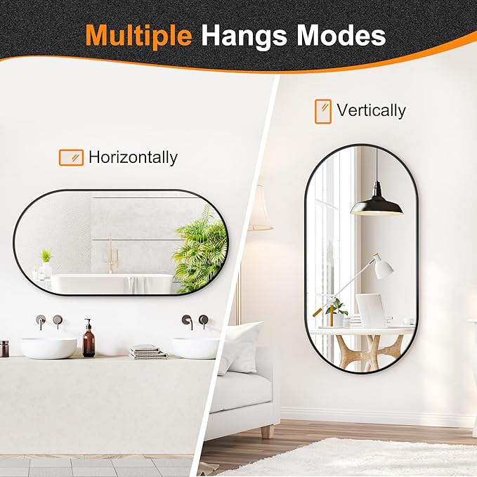 Delma Bathroom Wall Full Length Mirror