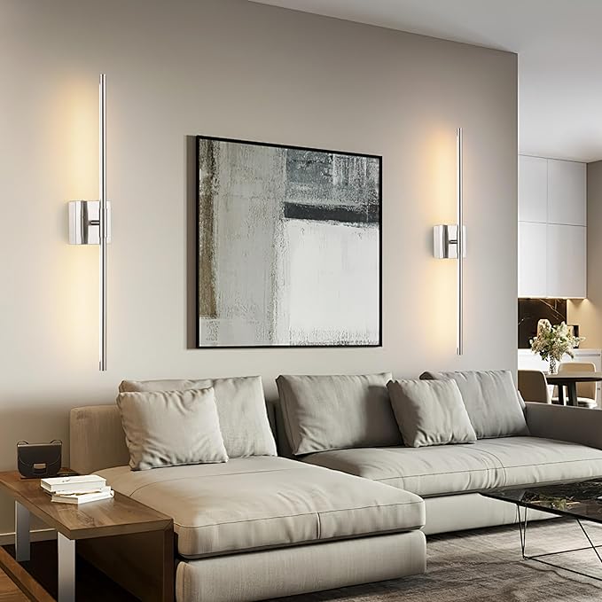 Morauroral Battery Operated Wall Sconces Set of 2, Dimmable Battery Wall Sconce