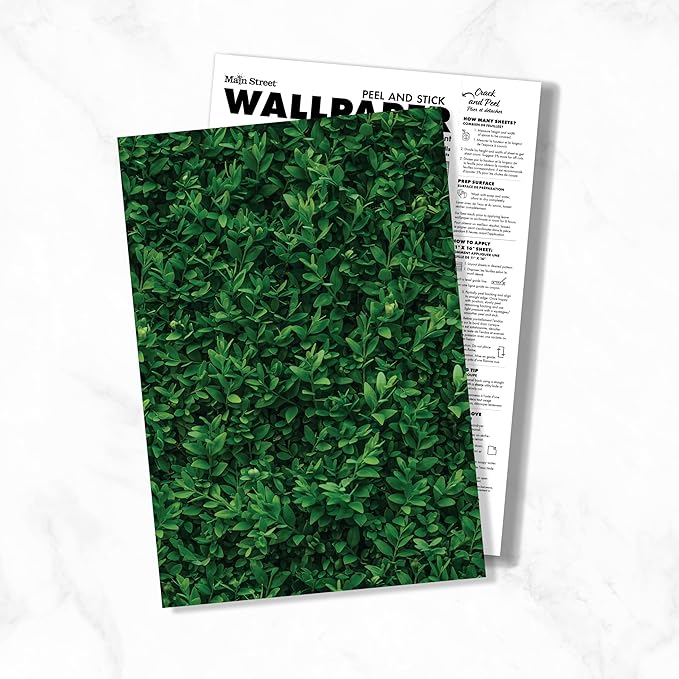 Main Street Peel and Stick Wallpaper Eco-Friendly Sheets 12 Pack, 11 X 16 Inch