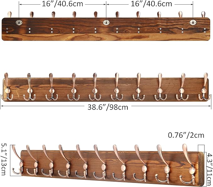 SKOLOO Coat Rack Wall Mounted