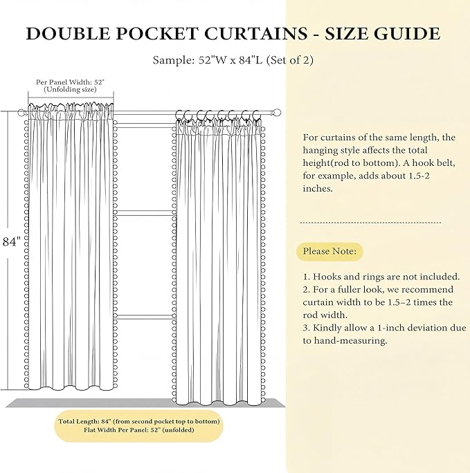 NICETOWN Lilac Purple Velvet Curtains 96 Inch Length – Pom Pom Room Darkening