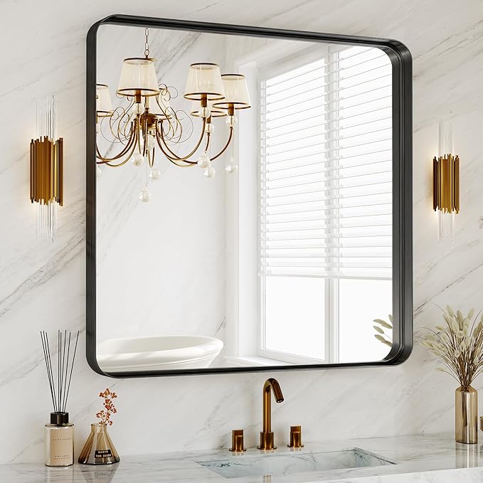36 Inch Brushed Nickel Bathroom Mirrors