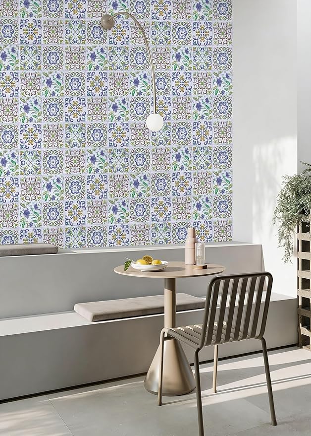 Wudnaye Peel and Stick Backsplash Wallpaper Kitchen Faux Tile Contact Paper