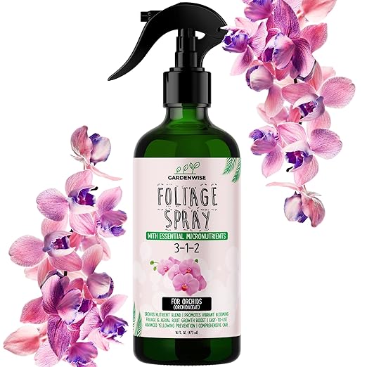 Premium Orchid Plant Food Mist â Orchid Fertilizer Spray â Orchid Food Fertilizer for Blooming â Orchid Plant Care Formula 3-1-2 â Ready-to-Use (16 OZ)