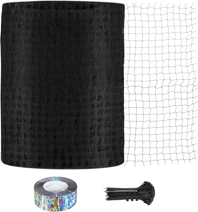 Bird Netting for Chicken Coop 50 X 50 Ft 1" Square Mesh Heavy Duty Chicken Run Netting Roof Cover Against Hawks, Eagles, Owls, UV Resistant, for Garden, Fruit Tree, Plant, Vegetable Protection