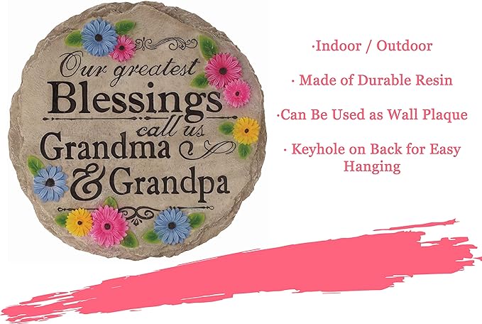 Spoontiques - Garden Décor - Greatest Blessing Stepping Stone - Decorative Stone for Garden