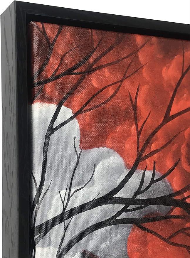 Wieco Art Large Size Framed Art Canvas Art Prints Wall Art the Cloud Tree