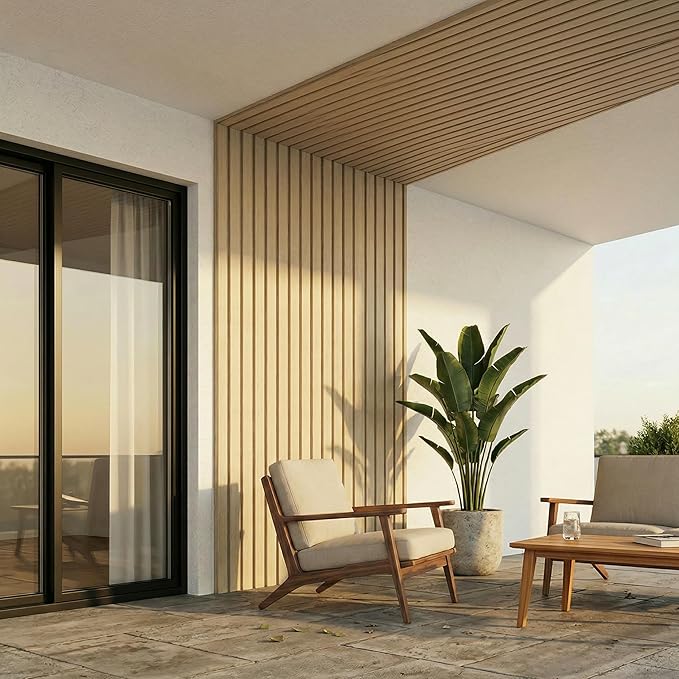 From Plain to Beautiful in Hours WPC Exterior Wall Slat Panels Waterproof