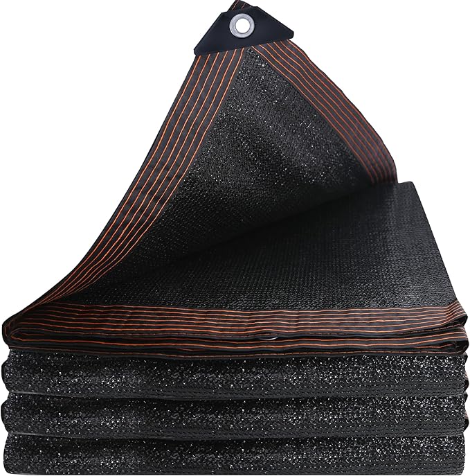 90% Shade Cloth,14x20FT,Tear Resistant Sun Shade Net with Reinforced Grommet,Durable Garden Shade Tarp Cover for Greenhouse,Sunshade Outdoor Patio and Pergola,Chicken Coop,Plant Cover,Black
