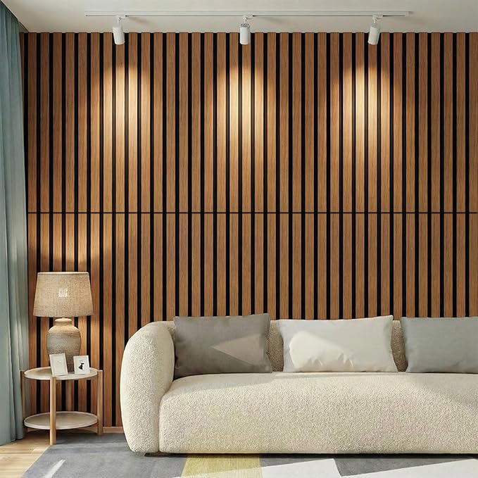 Wood Slat Acoustic Wall Panels-3D Fluted Sound Absorbing Panel