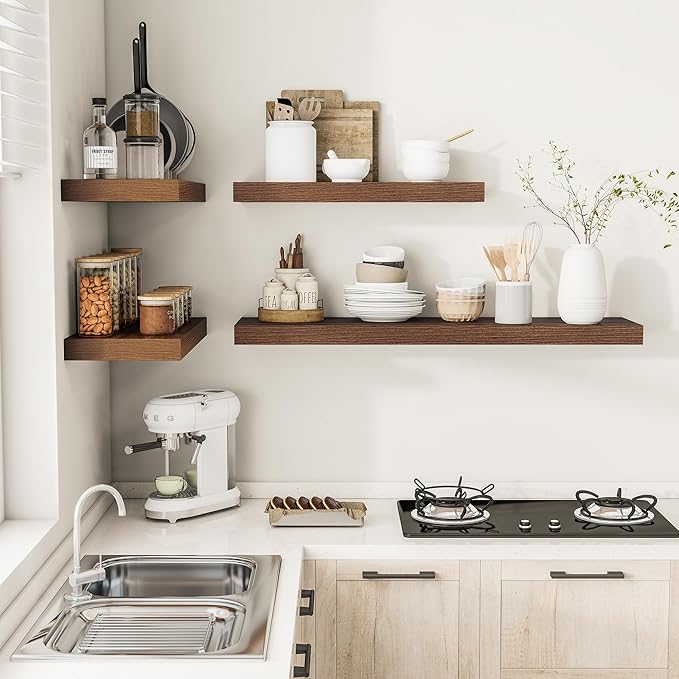 Vivelove 12 Inch Deep Floating Shelves