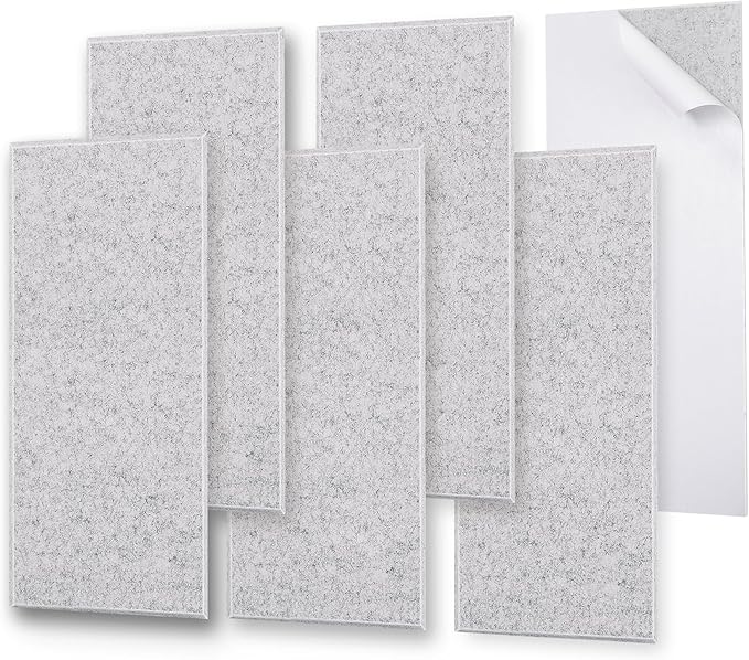 6 Pack Thickened Soundproof Wall Panels, 15.75" X 31.5" X 0.47" High Density