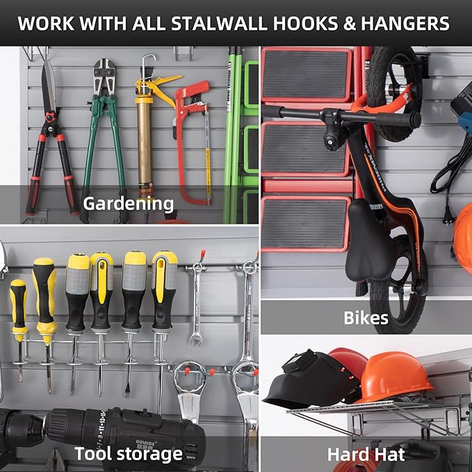 Slatwall Panel Garage Slat Wall Storage Systems, PVC Slat Wall Paneling Garage