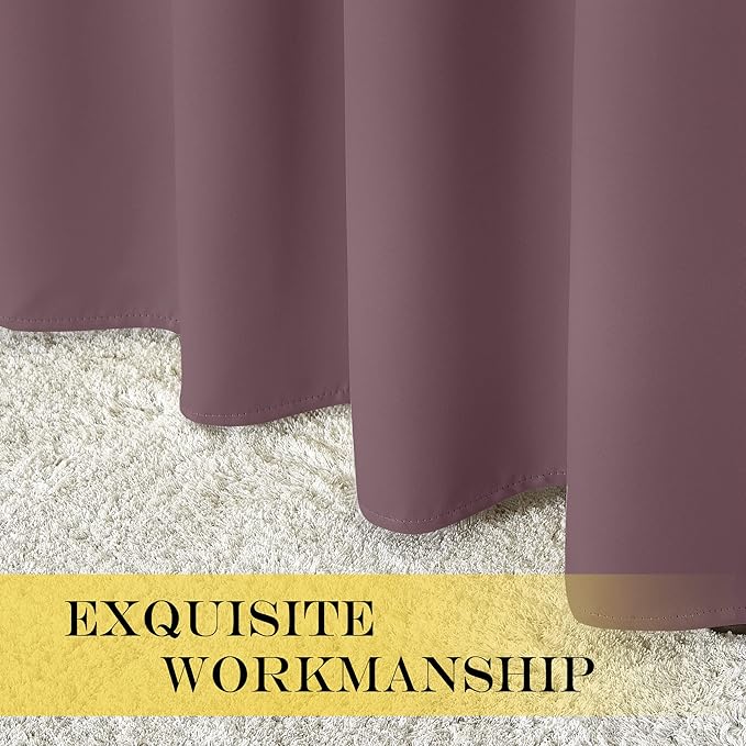 NICETOWN Sliding Door Curtains 95 inches Long