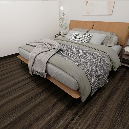 Wood Grain Peel and Stick Floor Tiles – 11.8” Width, Full Roll Length of 394" –