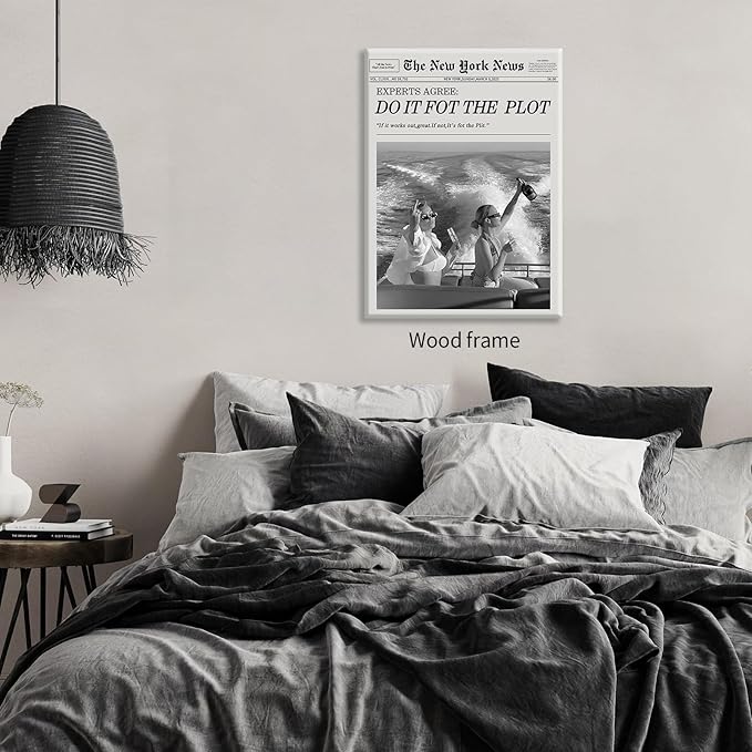 Black and White Fashion Hot Girl Poster Fun Do It
