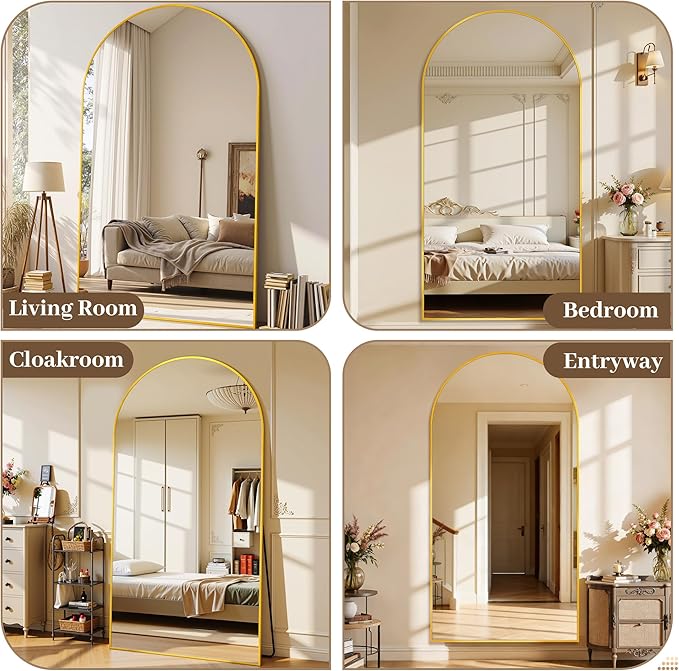 Suidia 82"x44" Arched Full Length Mirror