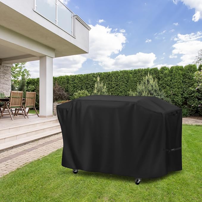 Grill Cover for Grill DEPOTS 6 Burner Propane Gas Grill, 57inch Outdoor Grill Cover Waterproof for BBQ Grill with Side Burner, Electric Grills, Outdoor Cooking Kitchen-57 L x 21" W x 44" H