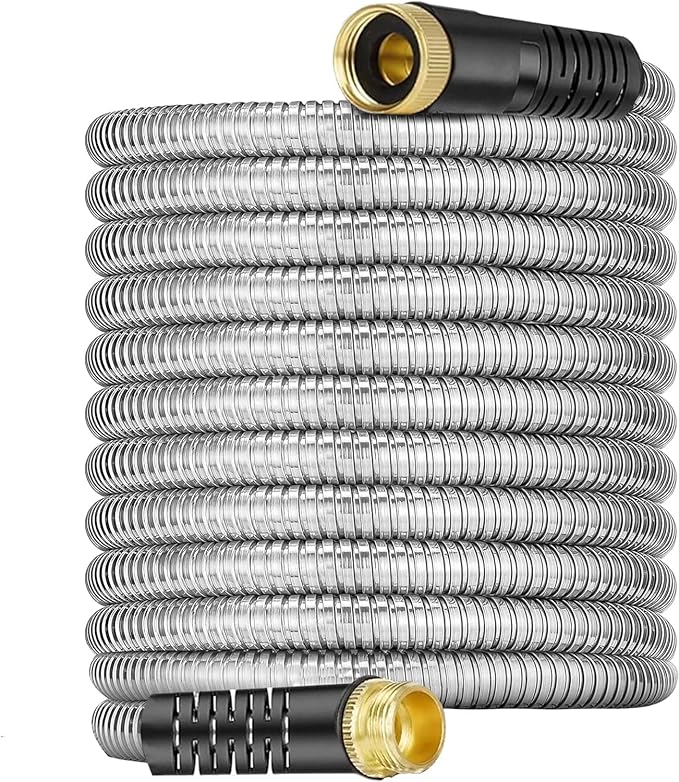 10 feet Water Hoses â 3/4'' Fittings, Flexible Garden Hoses for Garden Watering, Outdoor Cleaning, House Cleaning, Car Washing, Swimming Pool, Camping, Agricultural Irrigation, Dog Bathing