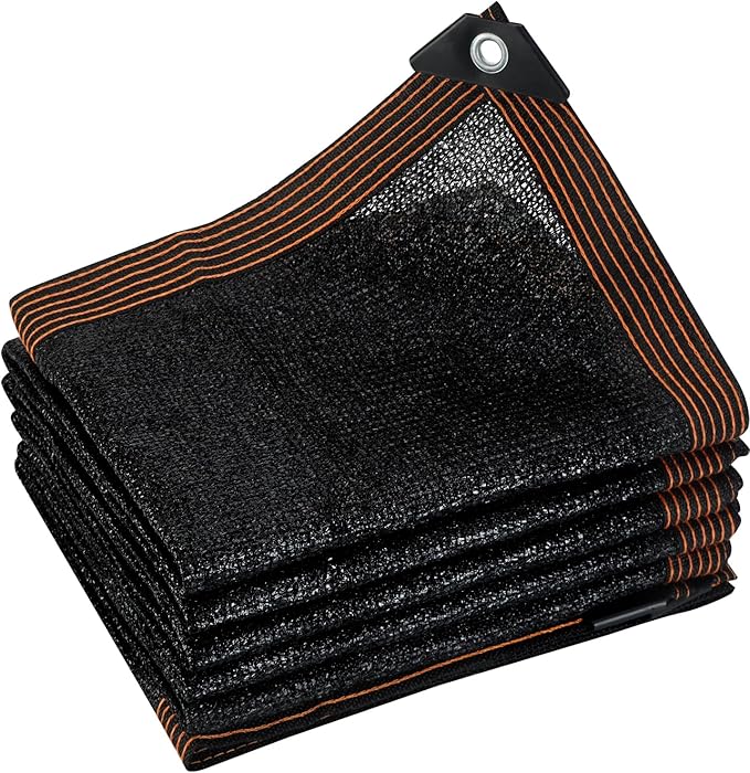 70% Shade Cloth 6.5 x 10FT Garden Shade Mesh Net with Grommets Sunblock Shade Cover for Greenhouse Plants Cover Barns Dog Kennel Patio Outdoor
