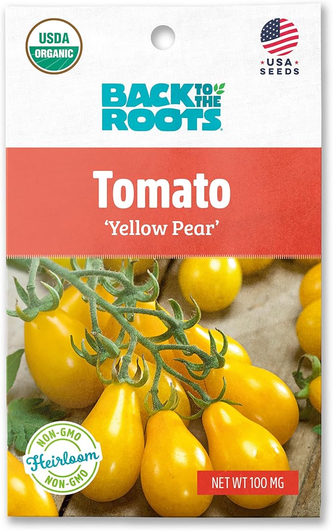 Back to the Roots 100% Organic Seed Packet - Tomato 'Yellow Pear' 100mg