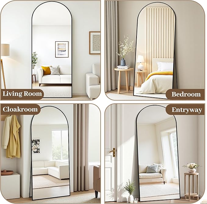 Suidia 58"x21" Arched Full Length Mirror
