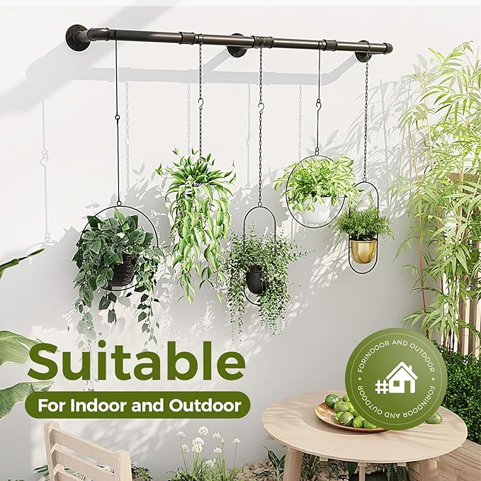 Bamworld Window Plant Hanger Indoor 63in Hanging Planters
