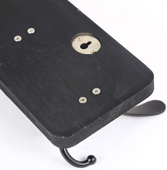 SKOLOO Rustic Wall Mounted Coat Rack: 16" Stud Spacing, Pine Real Wood Plank