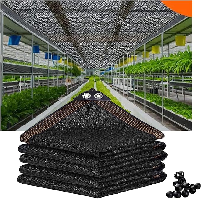 19x32FT Shade Cloth for Garden Plants Greenhouse, 90% Black Sunblock Neting -for Outdoor Garden Lawn Plant Sun Shade Cloths for Kennel Chicken Coop Patio