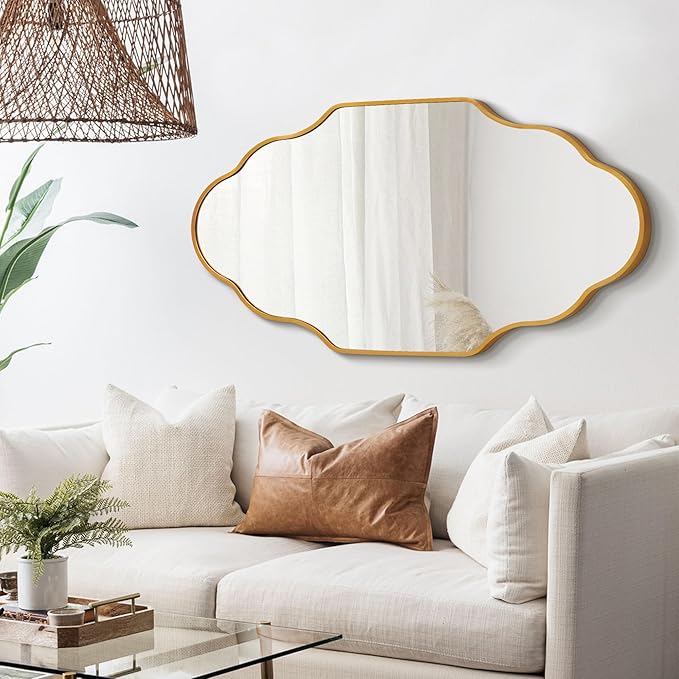 Scalloped Mirror for Bathroom