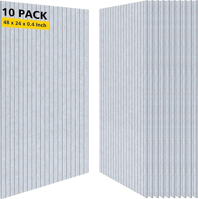 Acoustic Panels, 10 Pack Sound Panels, High-Density Large Acoustic Panels