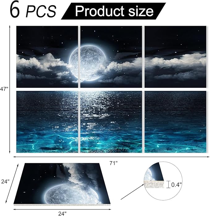 YPY Acoustic Panels Soundproof Wall Panels: Sound Absorbing Wall Art Decorative