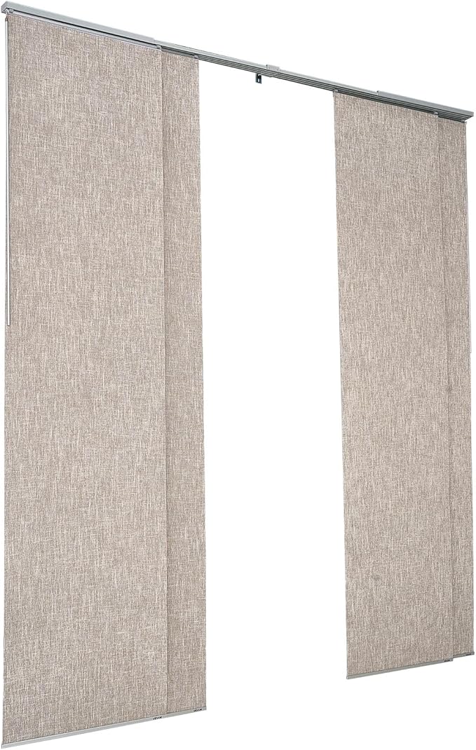 VEVOR Panel Track Blinds, Extendable Track from 45.8 in to 86 in W, Trimmable