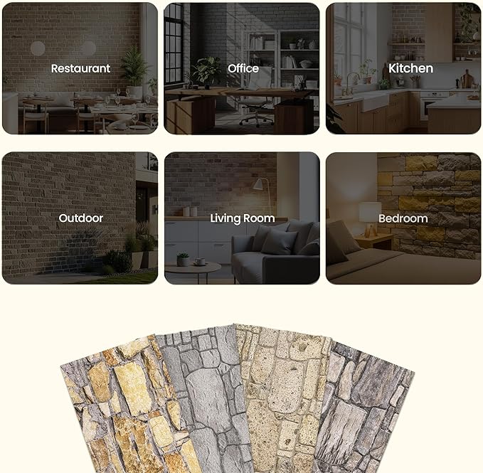 3D Faux Brick Wall Panels
