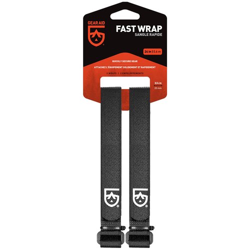 GEAR AID ¾â Fast Wrap Keeps Gear Organized and Secure with Adjustable, Cinch-and-Stick Straps with D-Ring, 24â Length, Pair