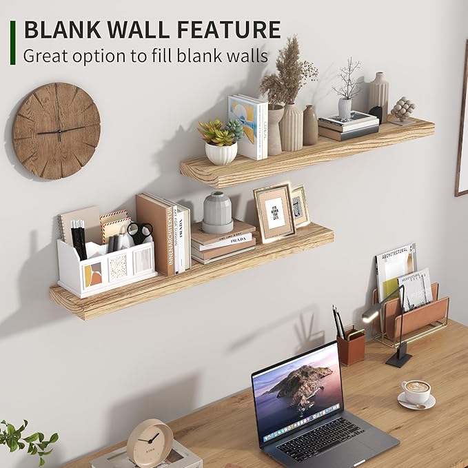 Marsmiles Wood Floating Shelves