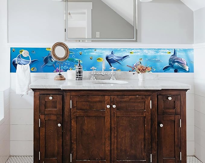 FLFK Peel and Stick Wallpaper Border Wall Decals