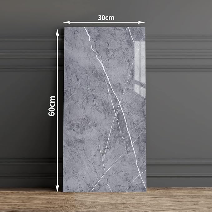 Haimin Wall Panels Peel and Stick 20 Pieces 23.6x11.8in Backsplash Marble Look