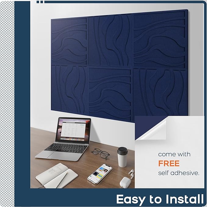 BUBOS Art Acoustic Wall Panels 6 Pack